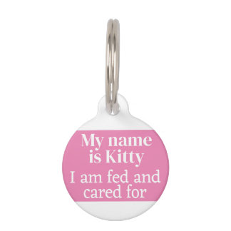Cat Pet Tag