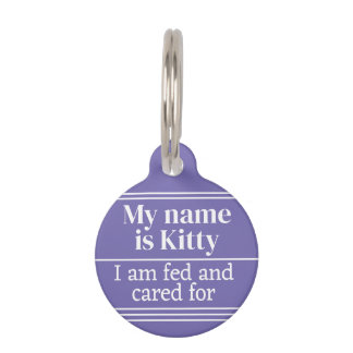 Cat Pet Tag