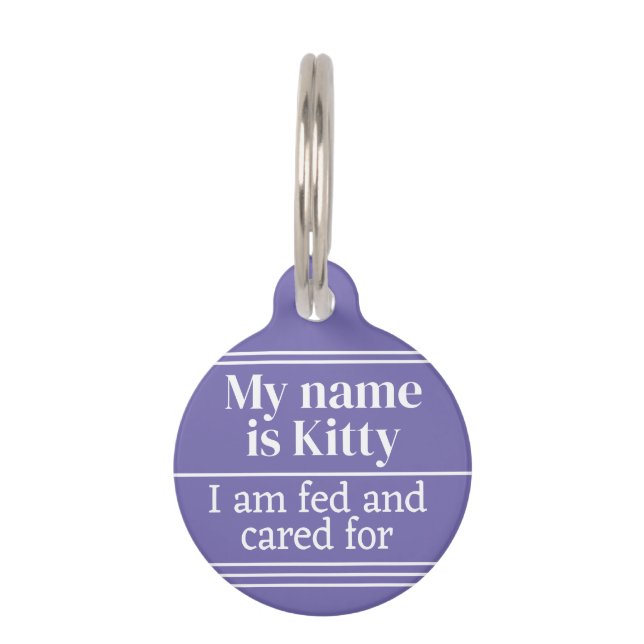 Cat Pet Tag (Front)