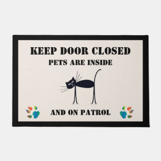Cat Pets Inside Door Mat