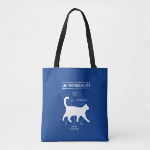 cat petting cat lover design tote bag
