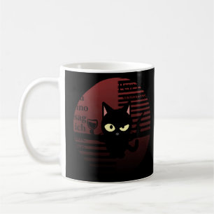 Cat Pew Pew Madafaca Vintage Crazy Cat Funny Graph Coffee Mug