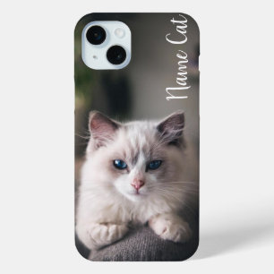 Cat phone case customised with your pet name