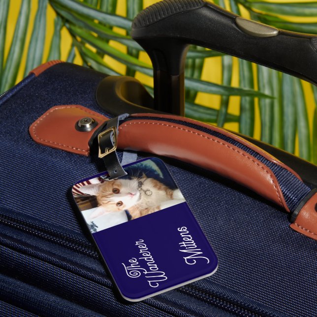 Cat Photo and Name  Luggage Tag (Front Insitu 1)