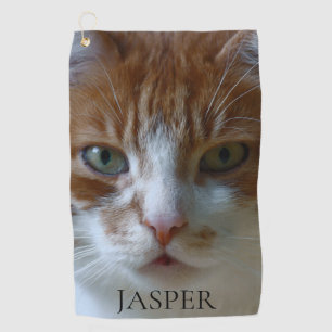 Cat Photo Golf Towel
