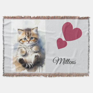 Cat Photo, Humour Quotes, Name, Throw Blanket