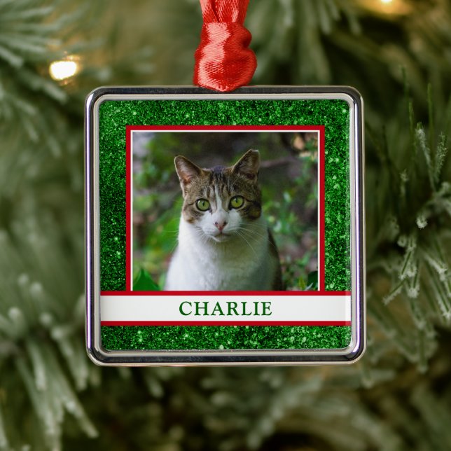 Cat Photo Metal Tree Decoration (Tree)