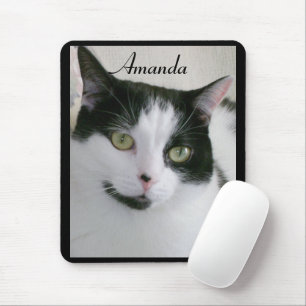 Cat Photo Name Mouse Pad