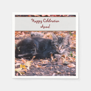 Cat Photo Napkin