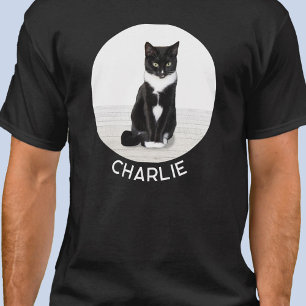 Cat Photo Personalised Custom Name T-Shirt