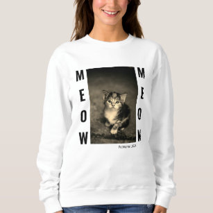 Cat Photo Template Womens Sweatshirt