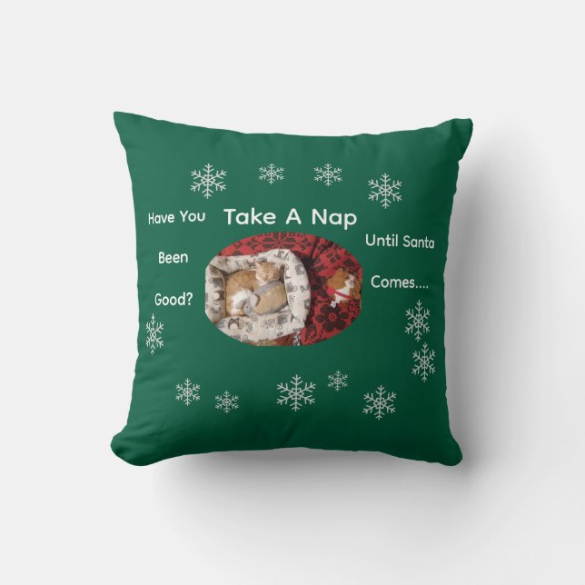 Cat Photo , Text, Customize  Cushion (Front)