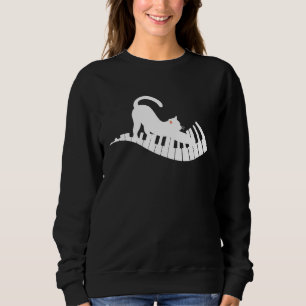 Cat Piano Music 2 Sweatshirt