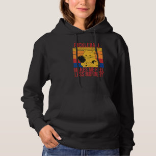 Cat pickleball makes me feel less murdery Retro Hoodie