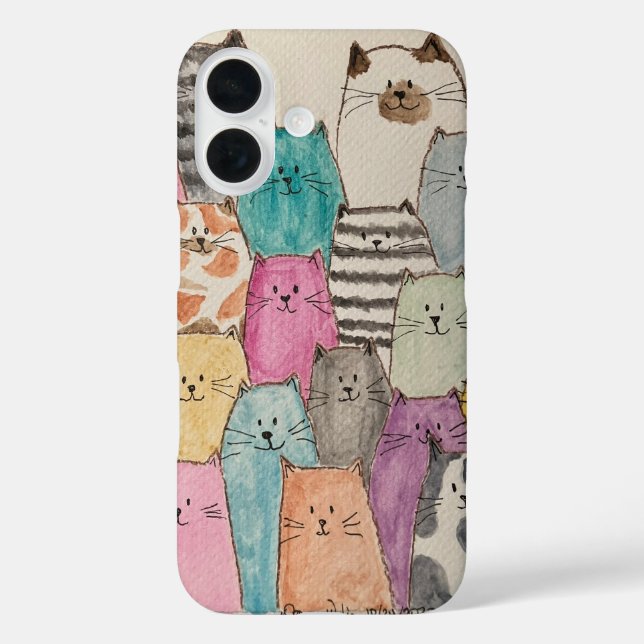Cat Pile Case-Mate iPhone Case (Back)
