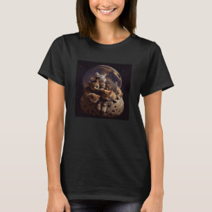 Cat Pile Moon T-Shirt
