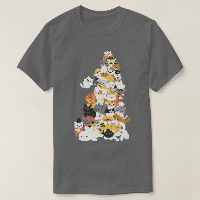 cat pile  T-Shirt (Design Front)