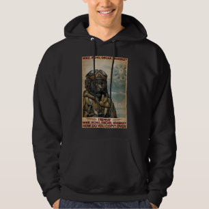 Cat Pilot Mike Echo Oscar Whisky How Do You T-Shir Hoodie