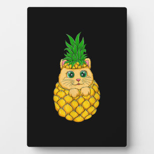 Cat Pineapple Cute Cat Lover Summer Fruit Gift Plaque