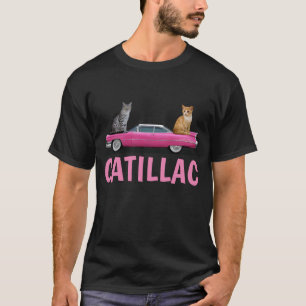 CAT PINK CADDY CLASSIC CAR  T-Shirt