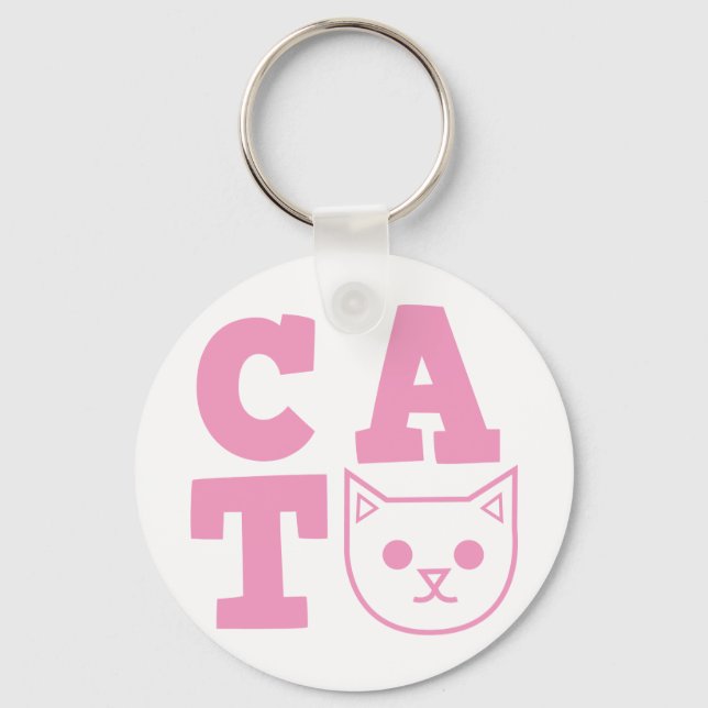 CAT pink Key Ring (Front)
