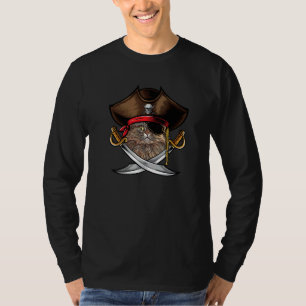 Cat Pirate Captain Easy Halloween Costume  2 T-Shirt