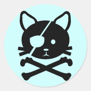 Cat Pirate Sticker