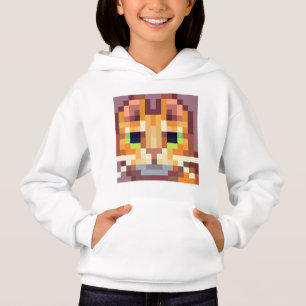 Cat pixel art hoody,