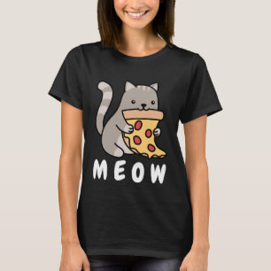 Cat Pizza Cat Owner Fast Food  Cats Humourous Fun T-Shirt