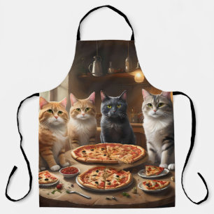 Cat Pizza Night, Apron
