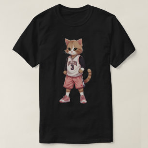 cat play basketball T-Shirt