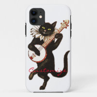 Cat playing Banjo Thunder_Cove