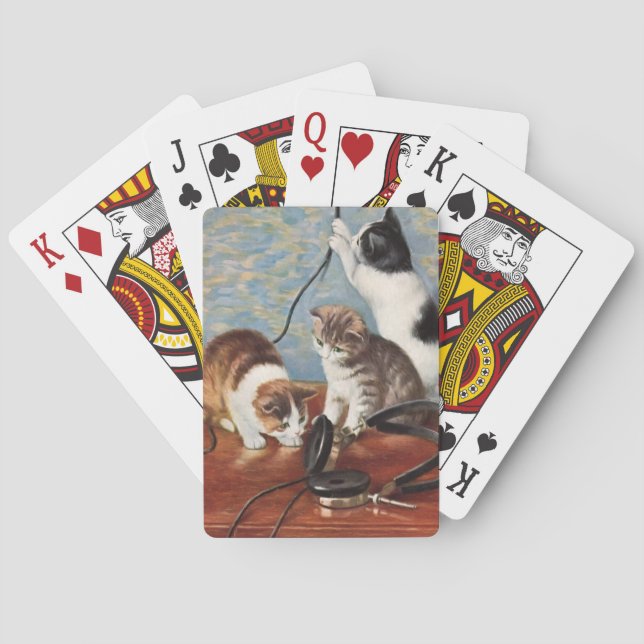 cat playing cards (Back)