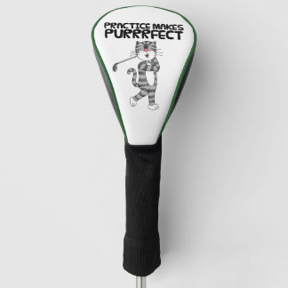 Cat Playing Golf (Driver), Practice Makes Purrfect Head Cover