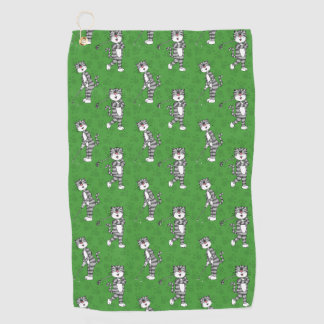 Cat Playing Golf, Golfer Funny Golf Towel