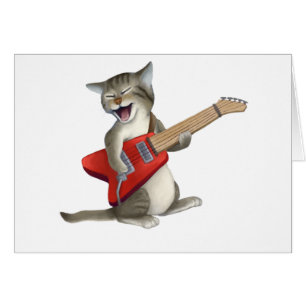 Cat Playing Guitar