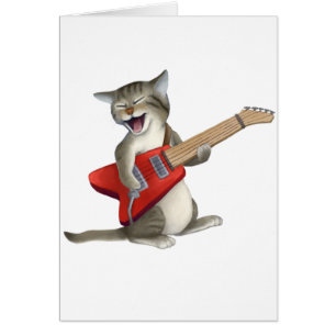 Cat Playing Guitar