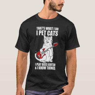 Cat Playing Guitar Kitten Lover Funny Pet Rocker M T-Shirt