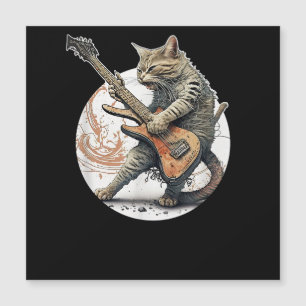 Cat Playing Guitar Rock Cat Heavy Metal Cat Mus