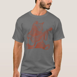 Cat Playing Guitar  T-Shirt