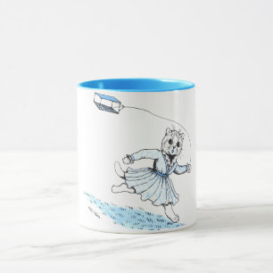 Cat Playing Kite, Louis Wain Mug