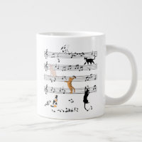 Cat Playing Note Music, Naughty Cat Gift, Cute Cat