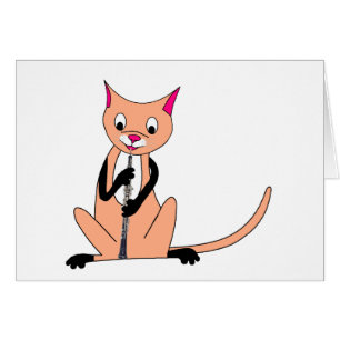 Cat Playing the Oboe
