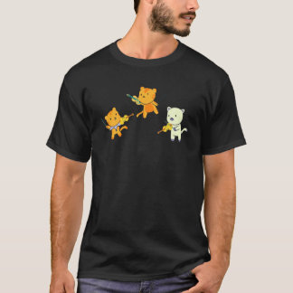 Cat Playing Violin Cello Cat  Violinist Cello Play T-Shirt