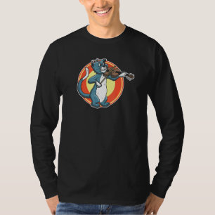 Cat Playing Violin Fiddle Alley Cat Music Violinis T-Shirt