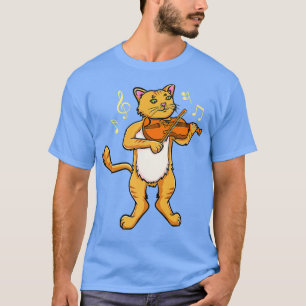 Cat Playing Violin for Violin Player T-Shirt