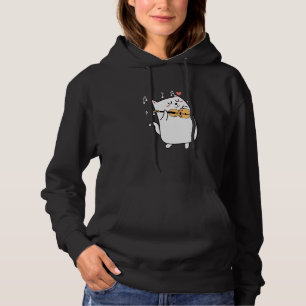 Cat Playing Violin  Idea For Animal Or Violinist L Hoodie