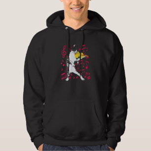 Cat Playing Violin Musical Instruments Violinist C Hoodie