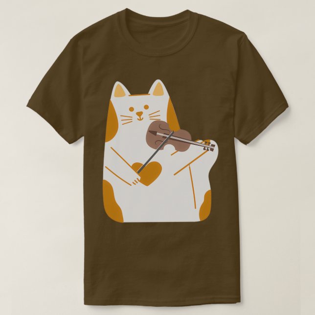 CAT PLAYING VIOLINTShirt T-Shirt (Design Front)