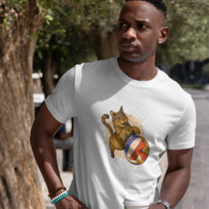 Cat Playing Volleyball  T-Shirt